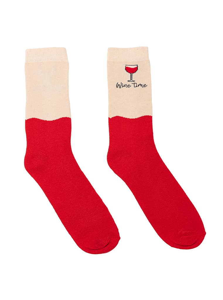 Line Colour Socks Wine