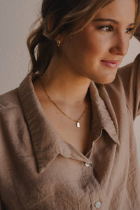 Believe in miracles mini tag necklace Christian jewelry