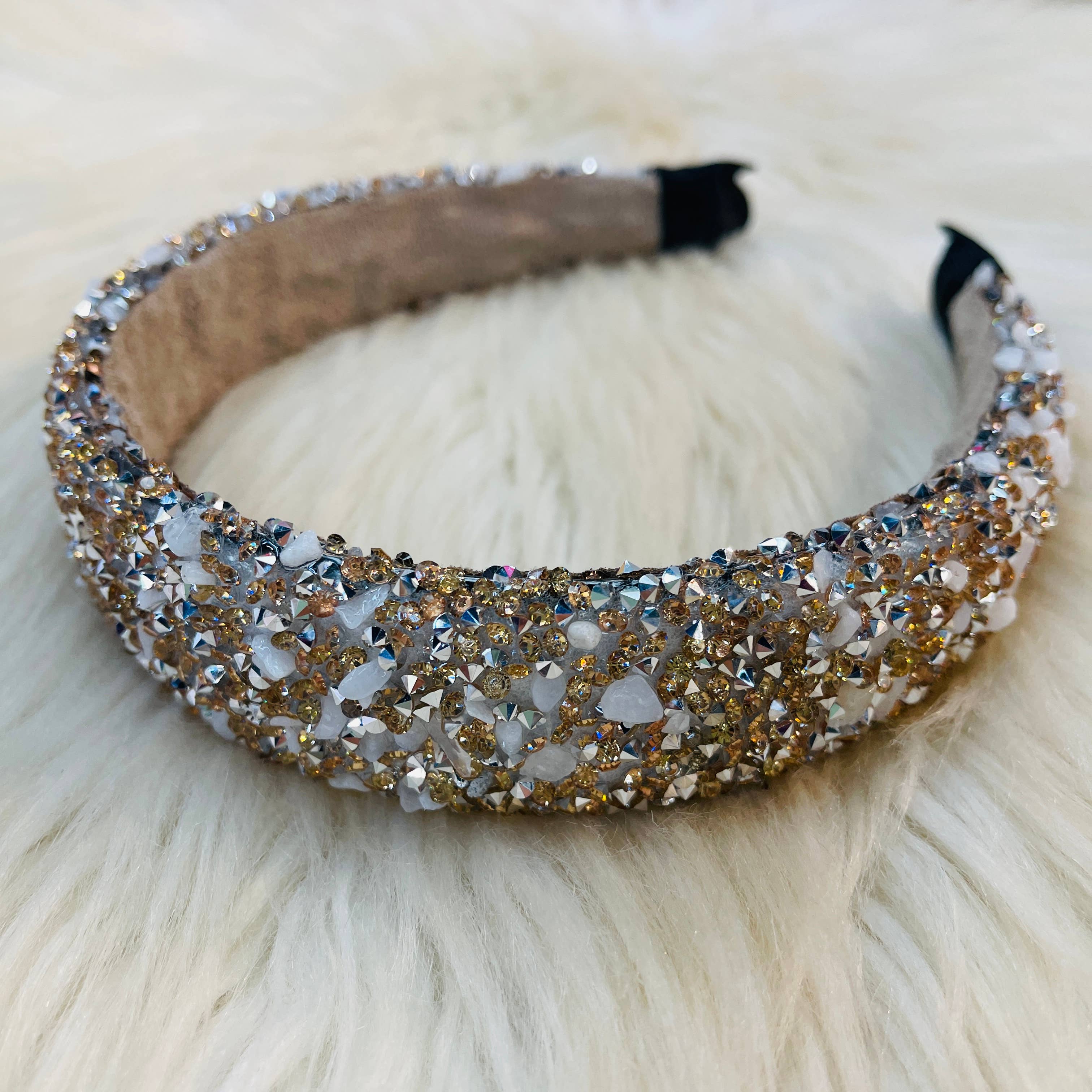 Rose gold confetti headbands