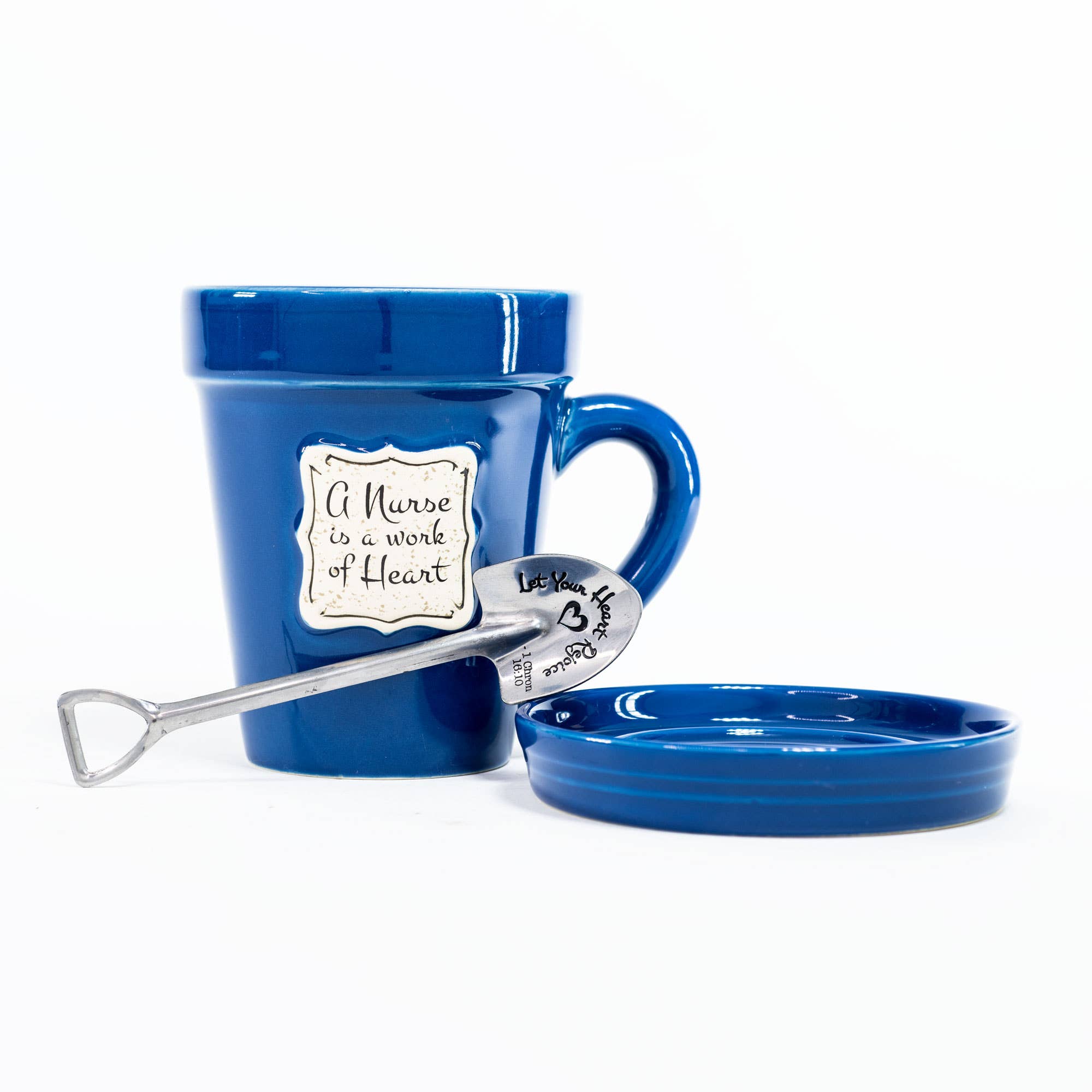 Flower Pot Mug: Med Blue-Nurse