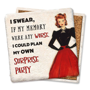 Coaster I Swear If My Memory: Ceramic
