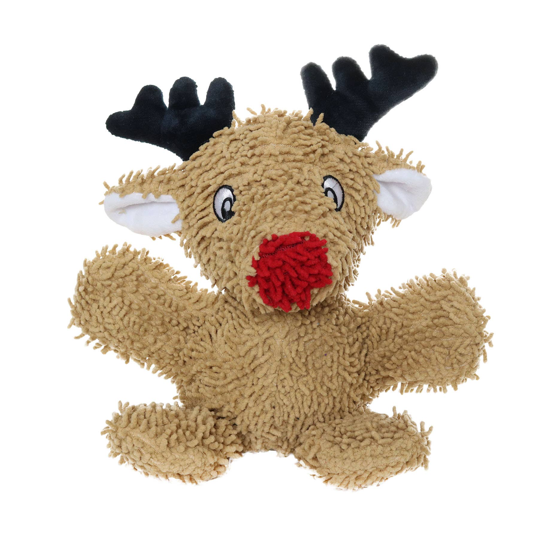 Christmas Microfiber Ball Reindeer Squeaky Dog Toy