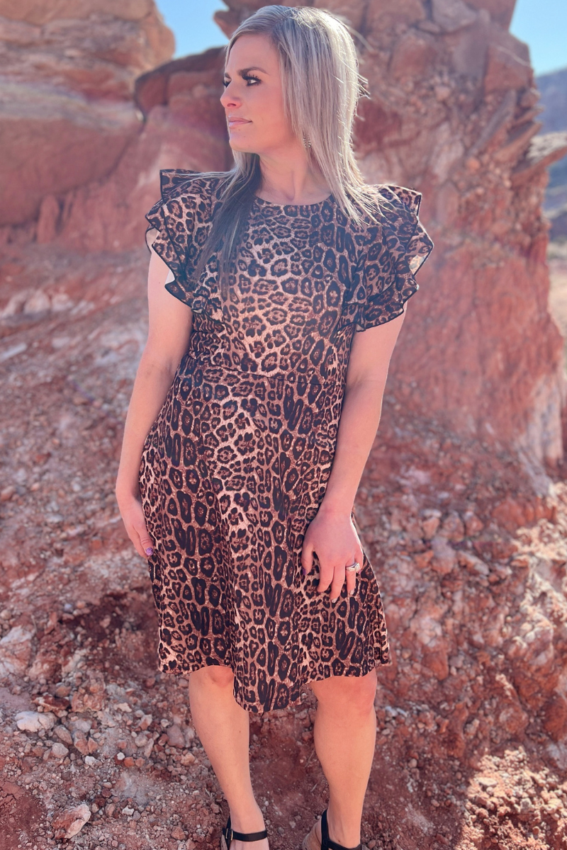 Leopard print dress