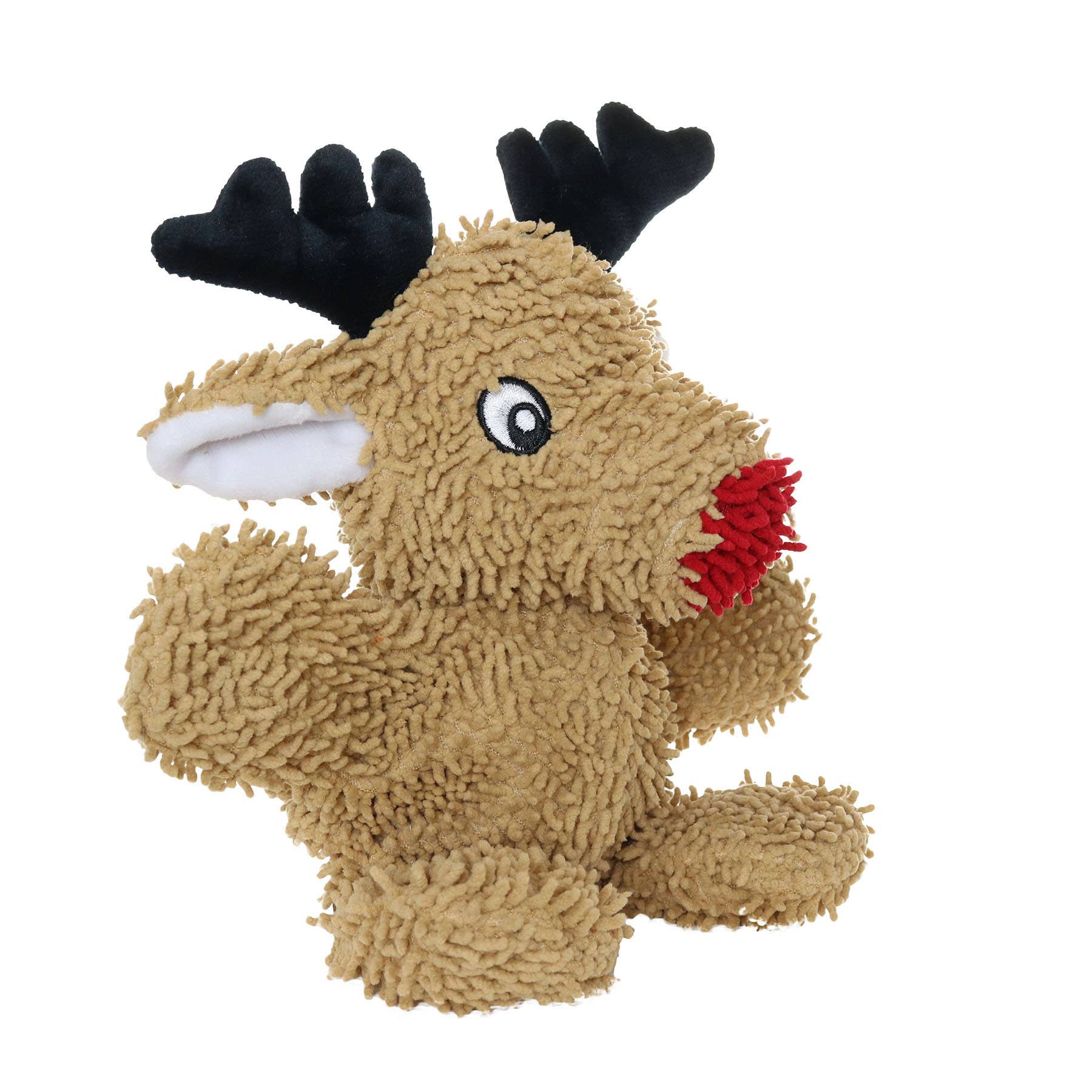 Christmas Microfiber Ball Reindeer Squeaky Dog Toy