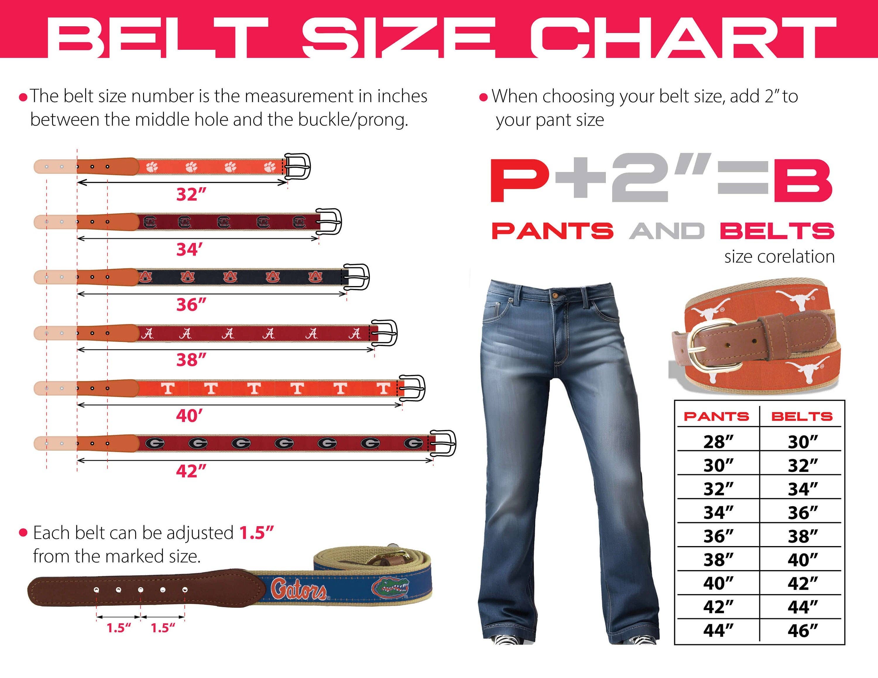 Texas Longhorns Men's Collegiate Woven Ribbon Belt
