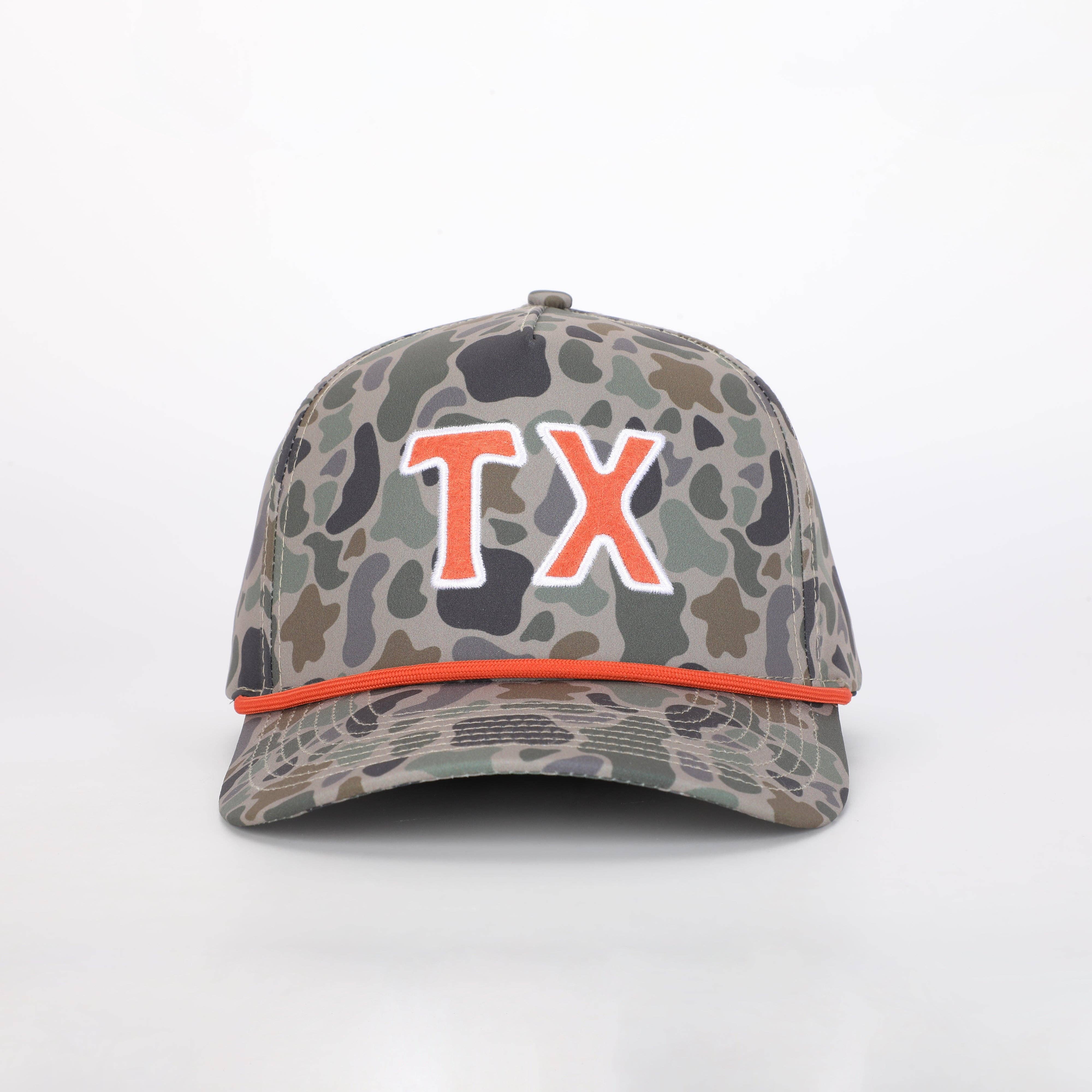 Texas / TX cap in TexCamo™ & Austin Orange