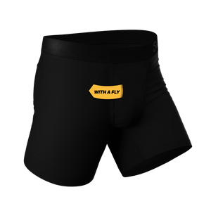 The Threat Level Midnight Black Hammock® Pouch Underwear Fly