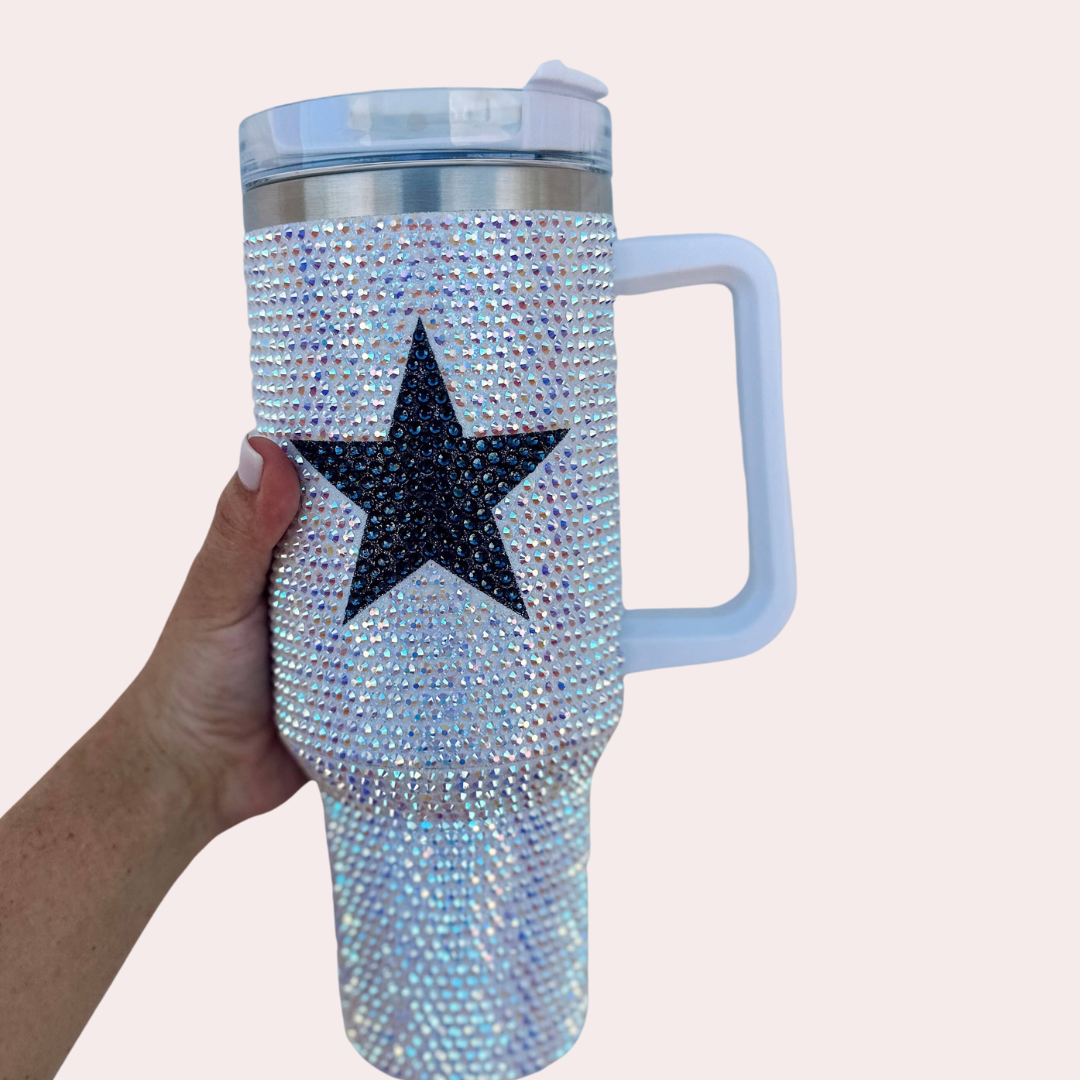 Crystal Navy Star Tumbler