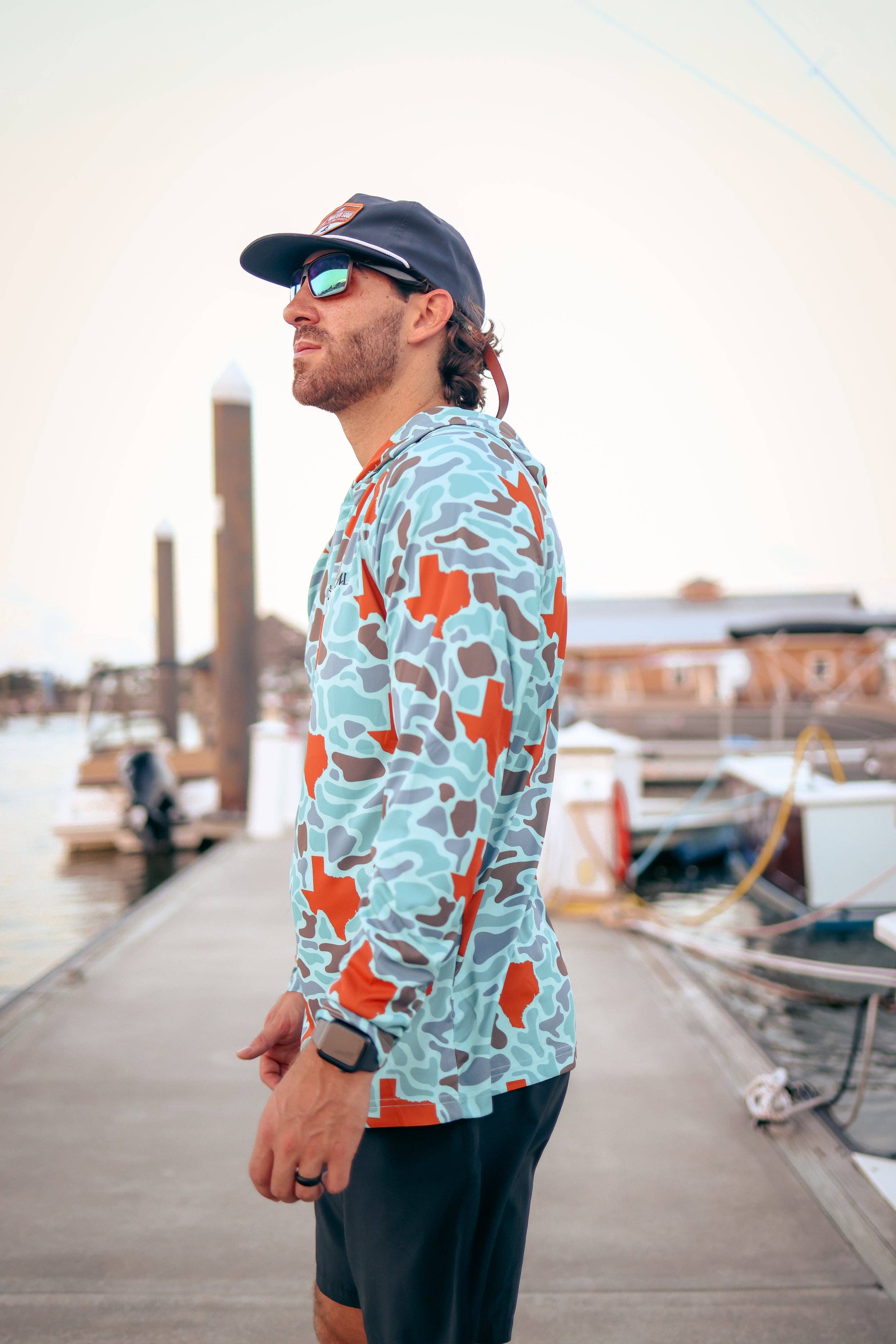 Burnt Orange Texas Camo Performance Hoodie