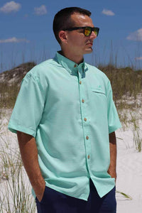 Skiff Green Mr. Big Sport Check Short Sleeve Shirt