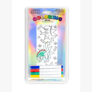 Dinosaur  DIY coloring kit ankle socks