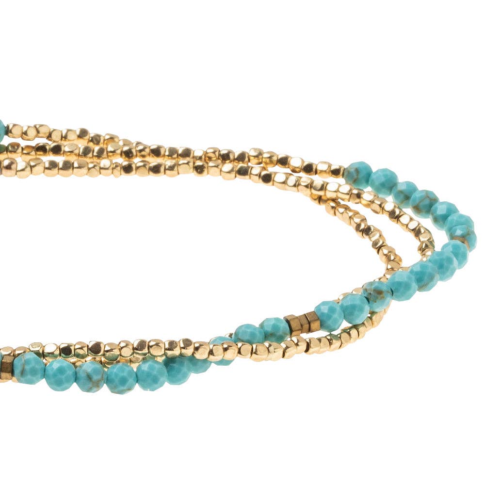 Delicate Stone Turquoise/Gold - Stone of the Sky