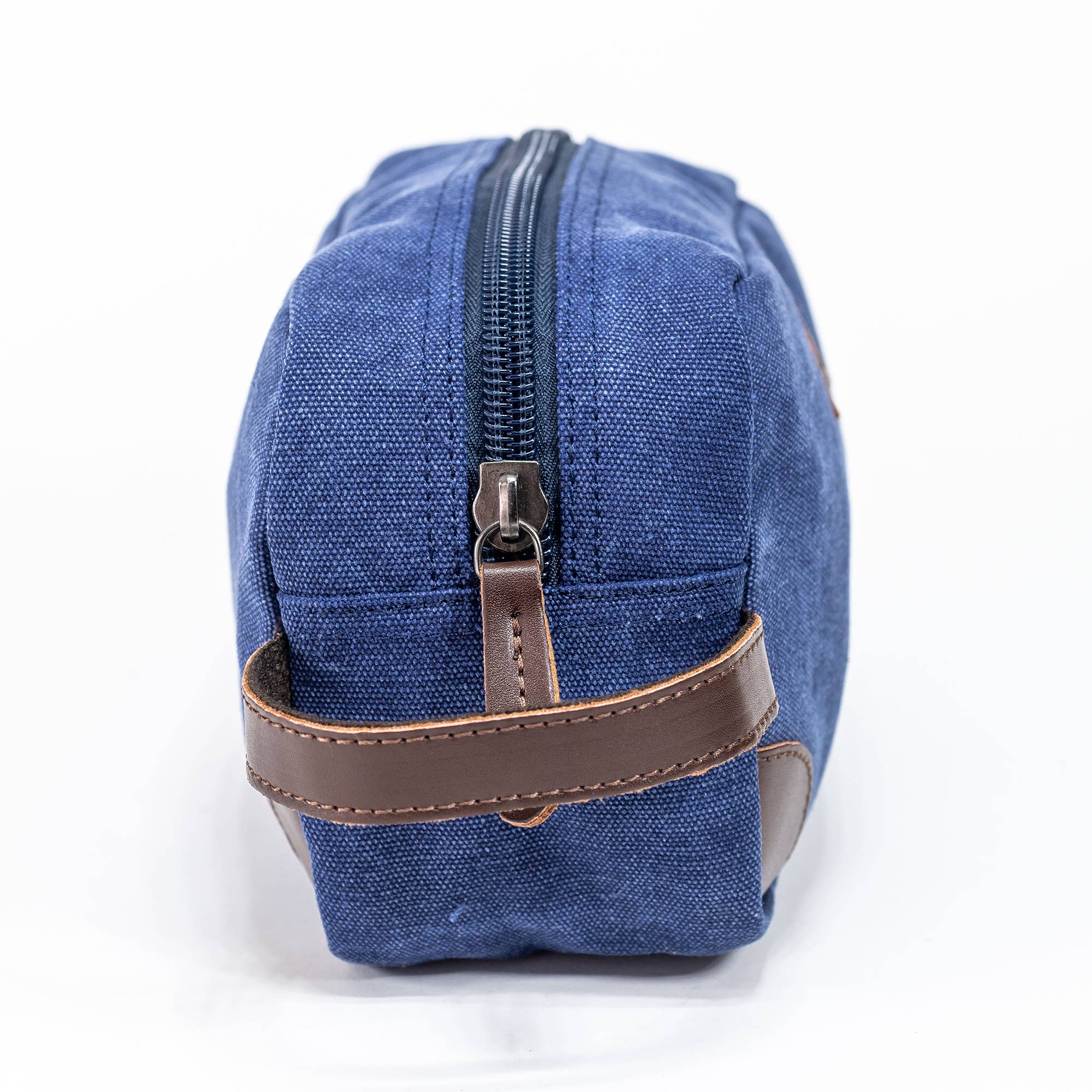 Navy Man of God Canvas and Leather Dopp