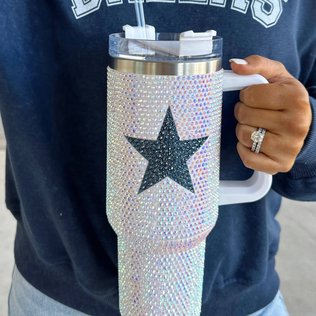 Crystal Navy Star Tumbler