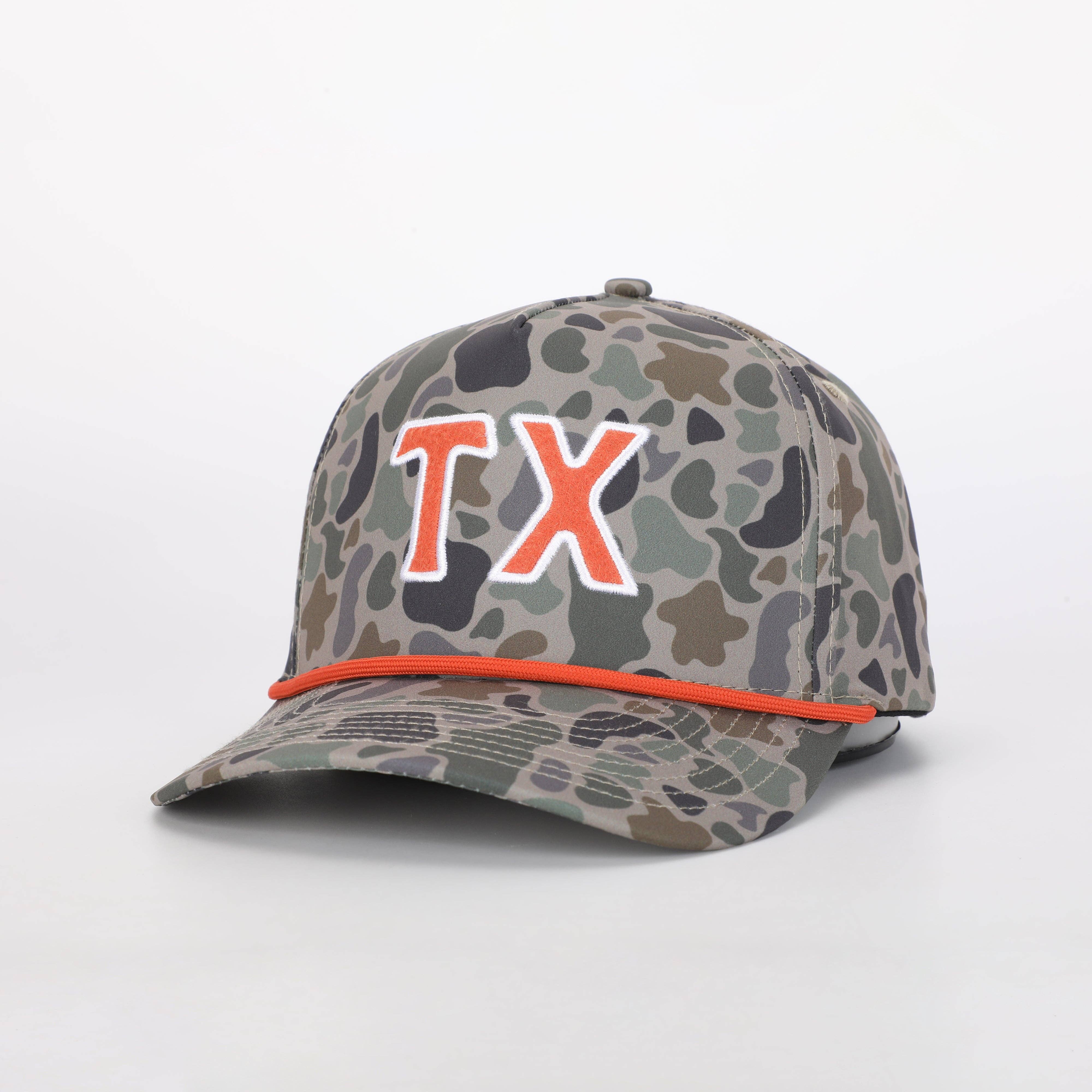 Texas / TX cap in TexCamo™ & Austin Orange
