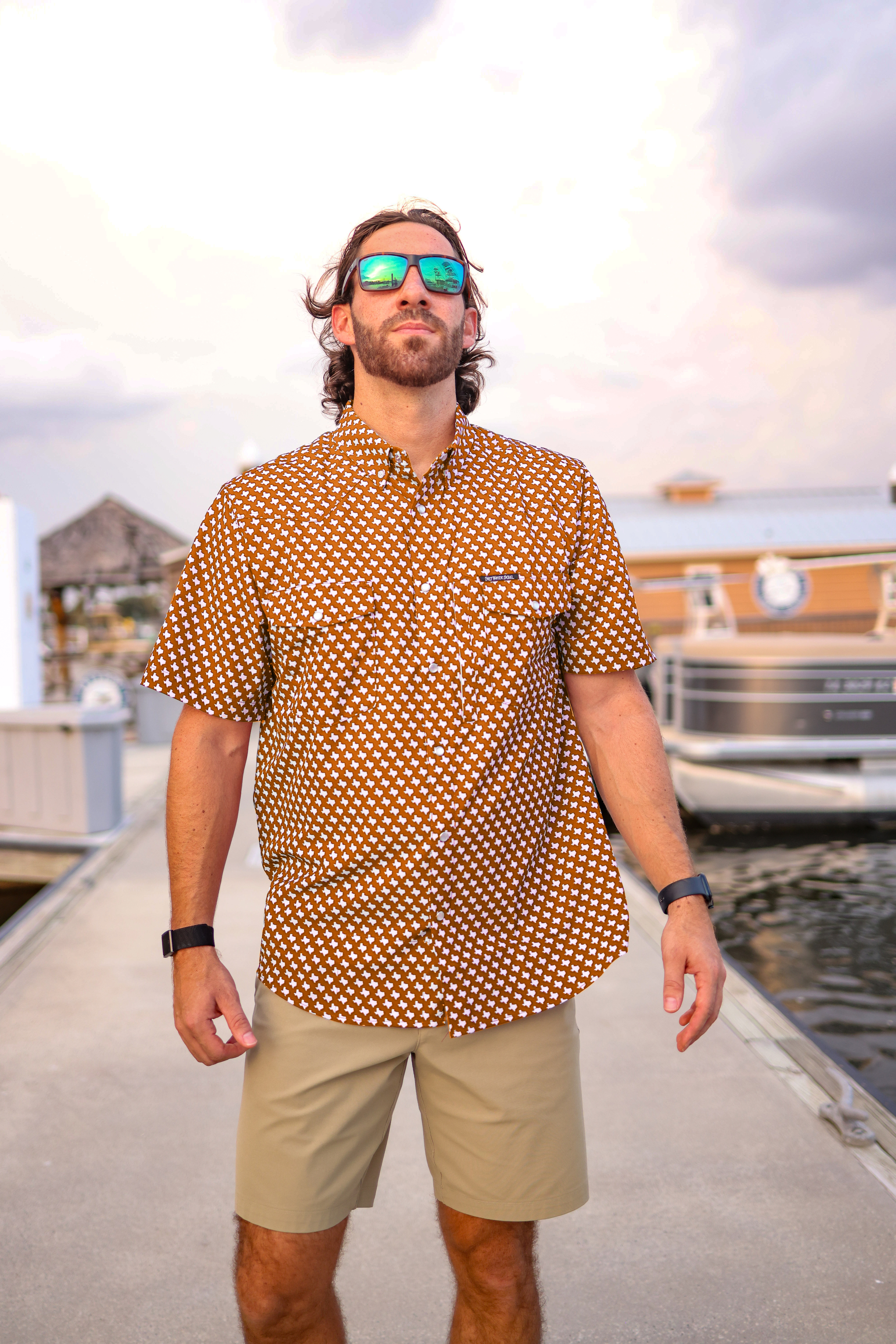 Austin Pearl Snap Fishing Shirt
