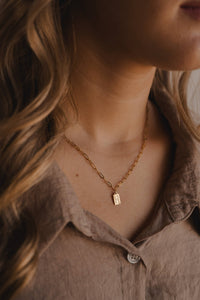 Believe in miracles mini tag necklace Christian jewelry