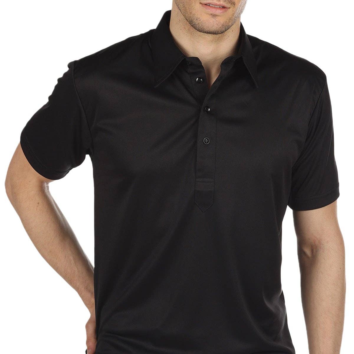 Black The Original Dress Collar Polo™