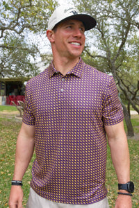 Louisiana Purple Performance Polo