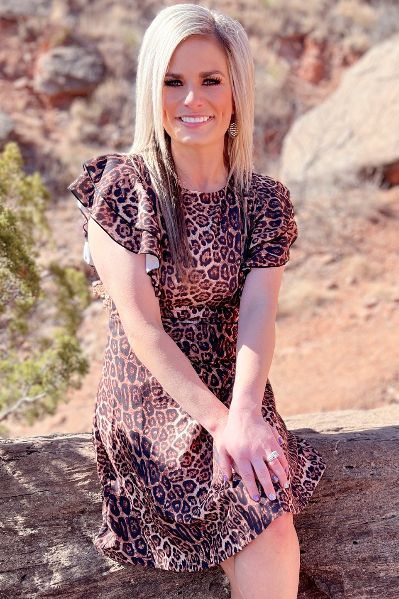 Leopard print dress