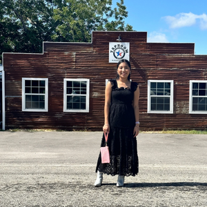 Black lace midi dress