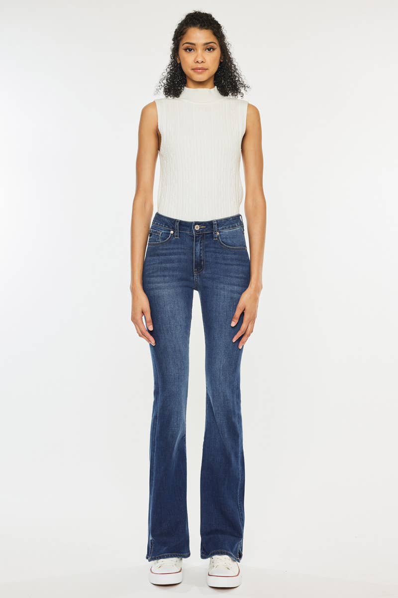 Kan Can high rise bootcut jeans