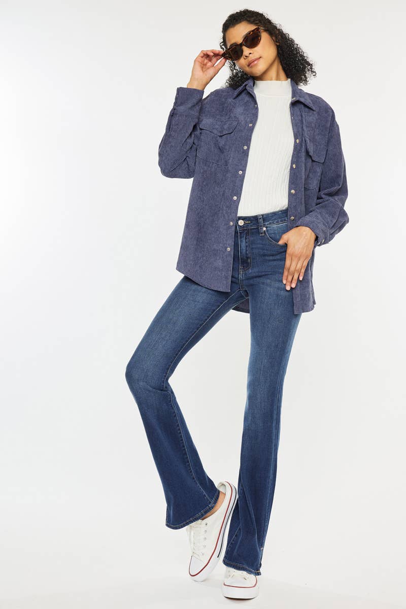 Kan Can high rise bootcut jeans