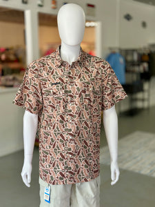 Beer Camo Performance Pearl Snap Shirt