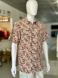 Beer Camo Performance Pearl Snap Shirt