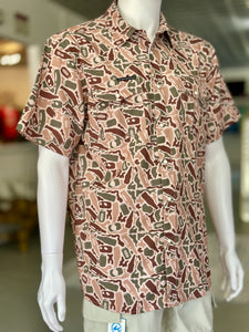 Beer Camo Performance Pearl Snap Shirt