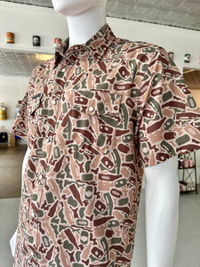Beer Camo Performance Pearl Snap Shirt