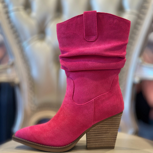 Pink Slouch Bootie
