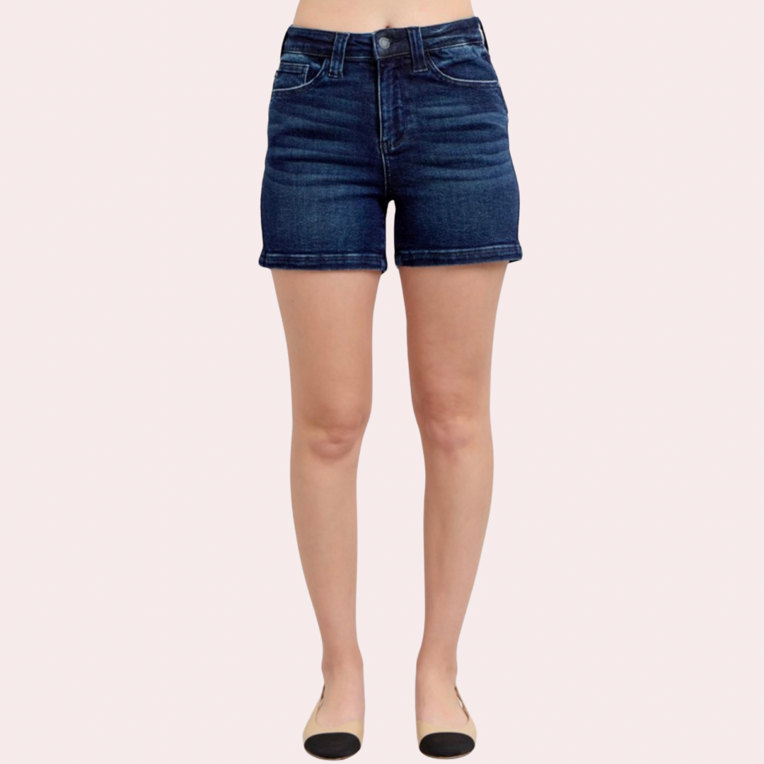Judy Blue high waist back flap pocket shorts
