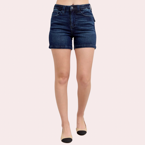 Judy Blue high waist back flap pocket shorts