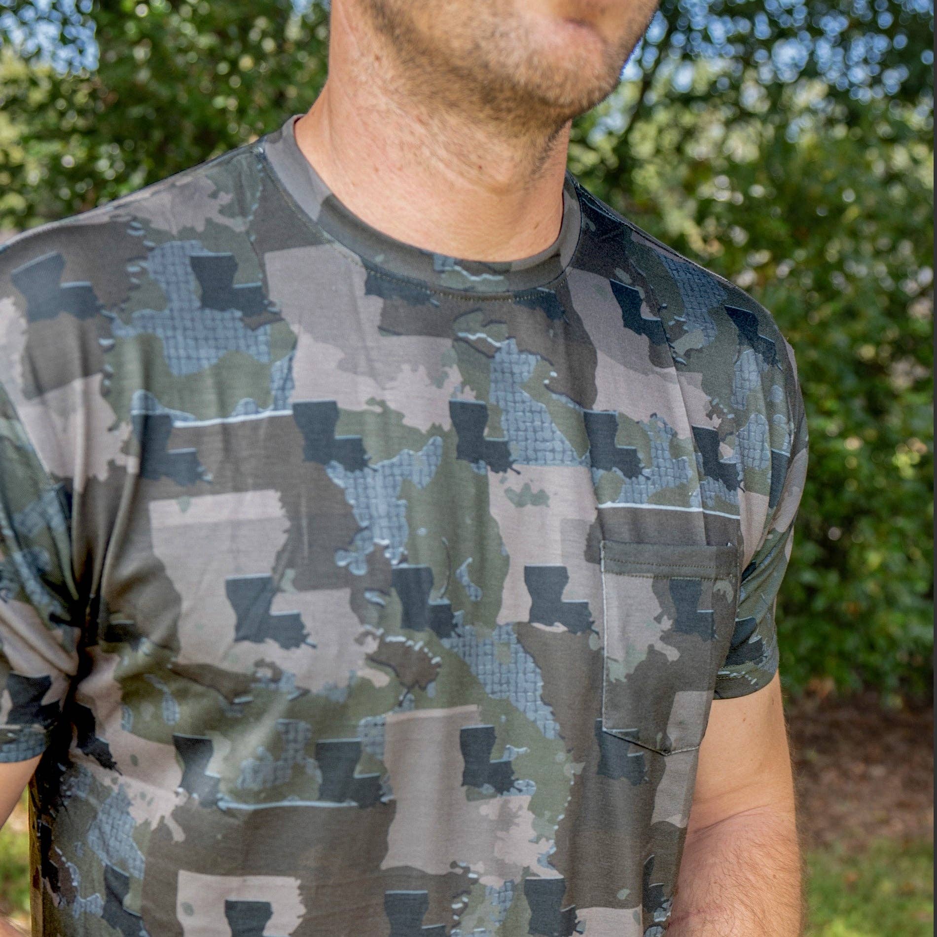 Louisiana Camo Short Sleeve Shirt