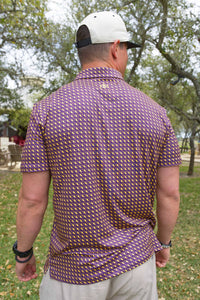 Louisiana Purple Performance Polo