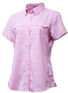 Cherry Blossom Ladies Short Sleeve Technical Fishing Shirt