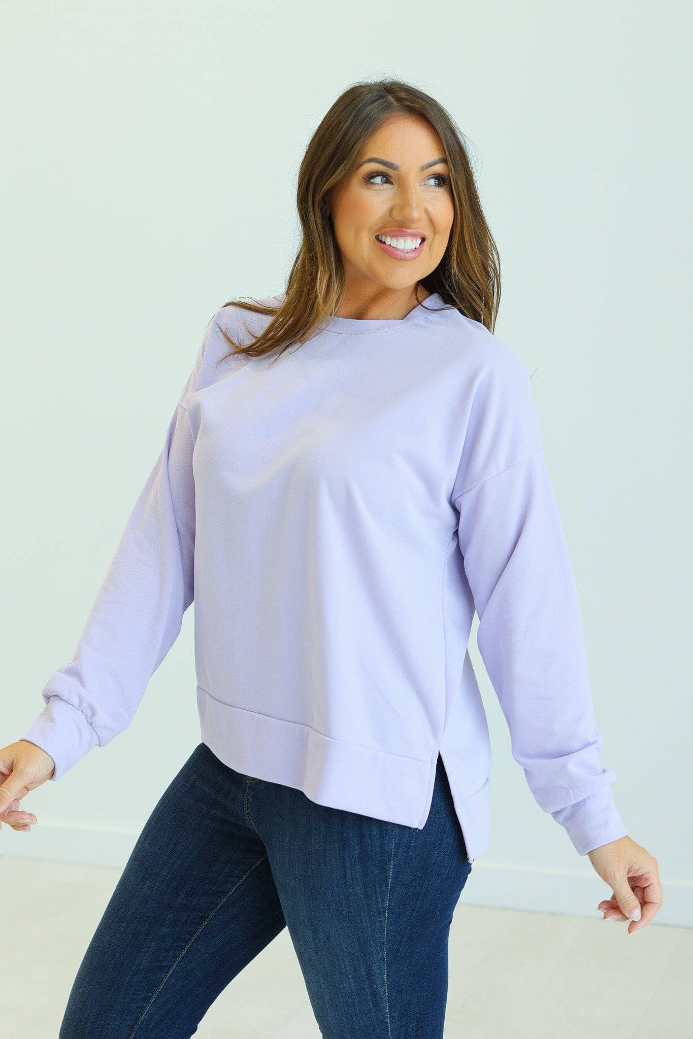 Purple French Terry Sweatshirt