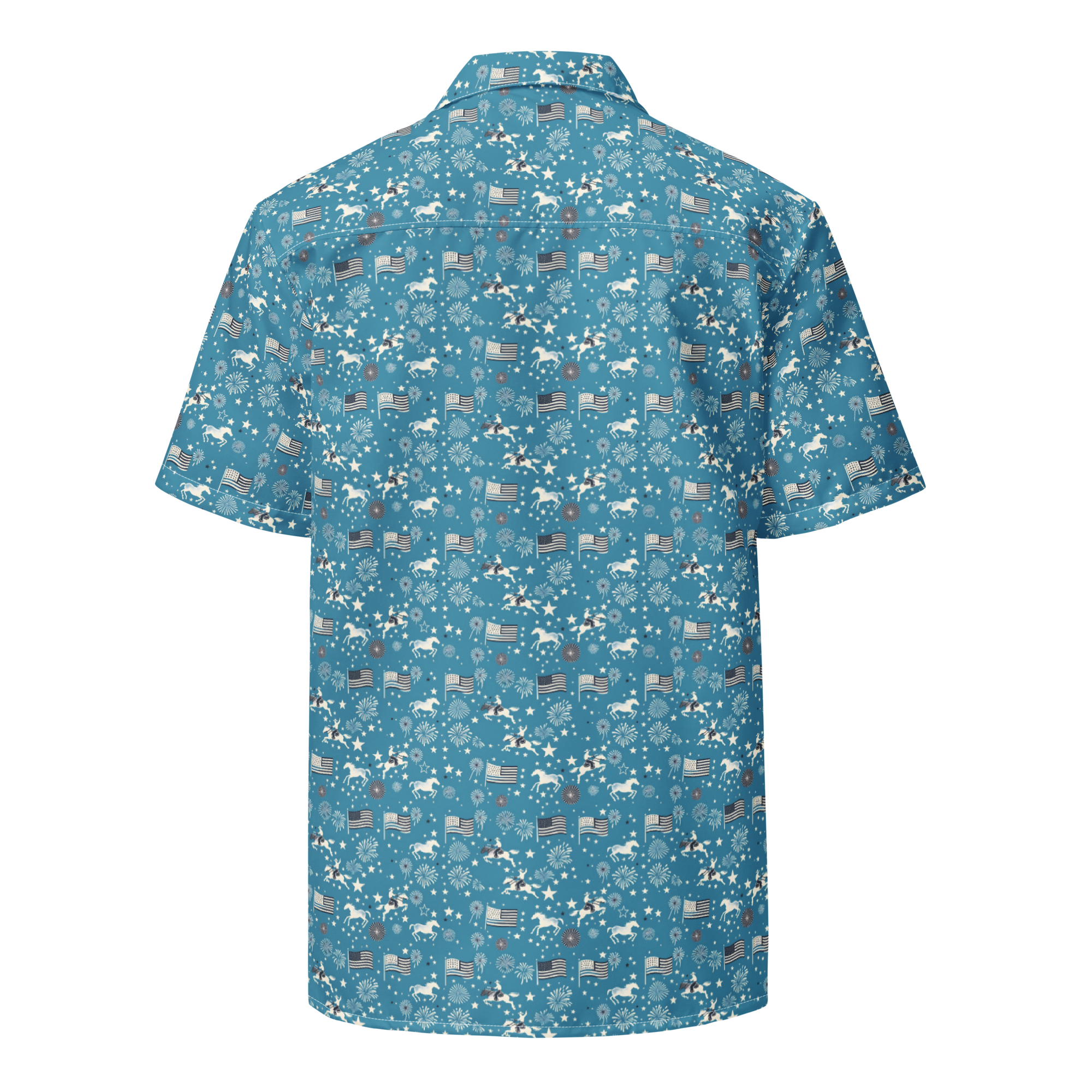 Independence Blues: Cowboy Button-Up Shirt