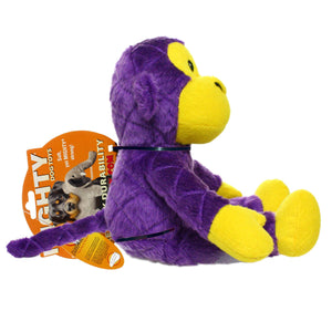 Large Purple Mighty Safari Monkey Plush Squeaky Dog Toy