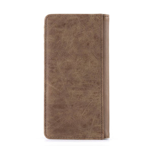 Montana West Patriotic Men's Bifold Long PU Leather Wallet: Brown