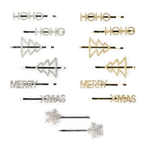 Christmas Bling Hair Clips