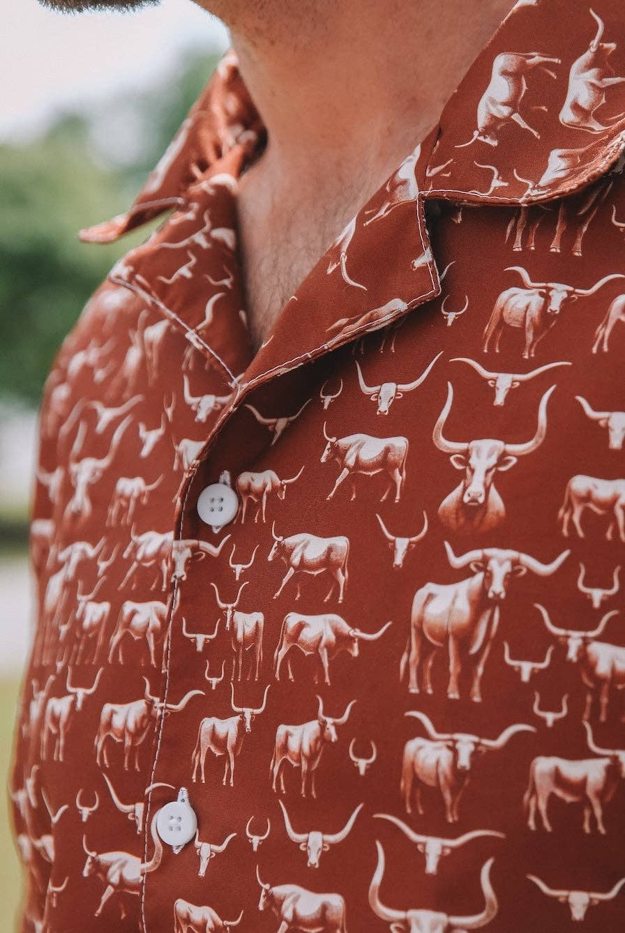 Longhorn Button-Up Shirt