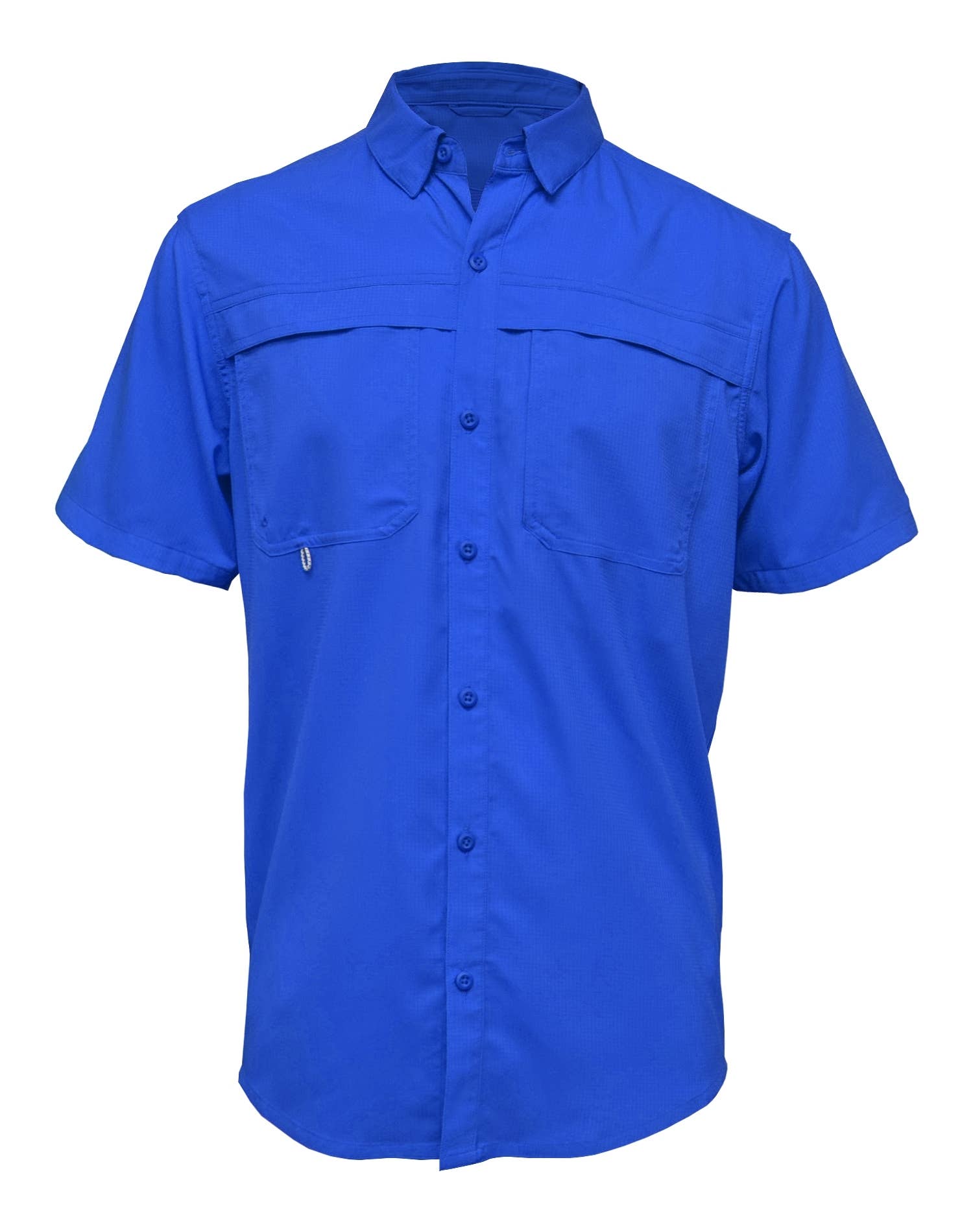 Mojo blue short sleeve fishing shirt