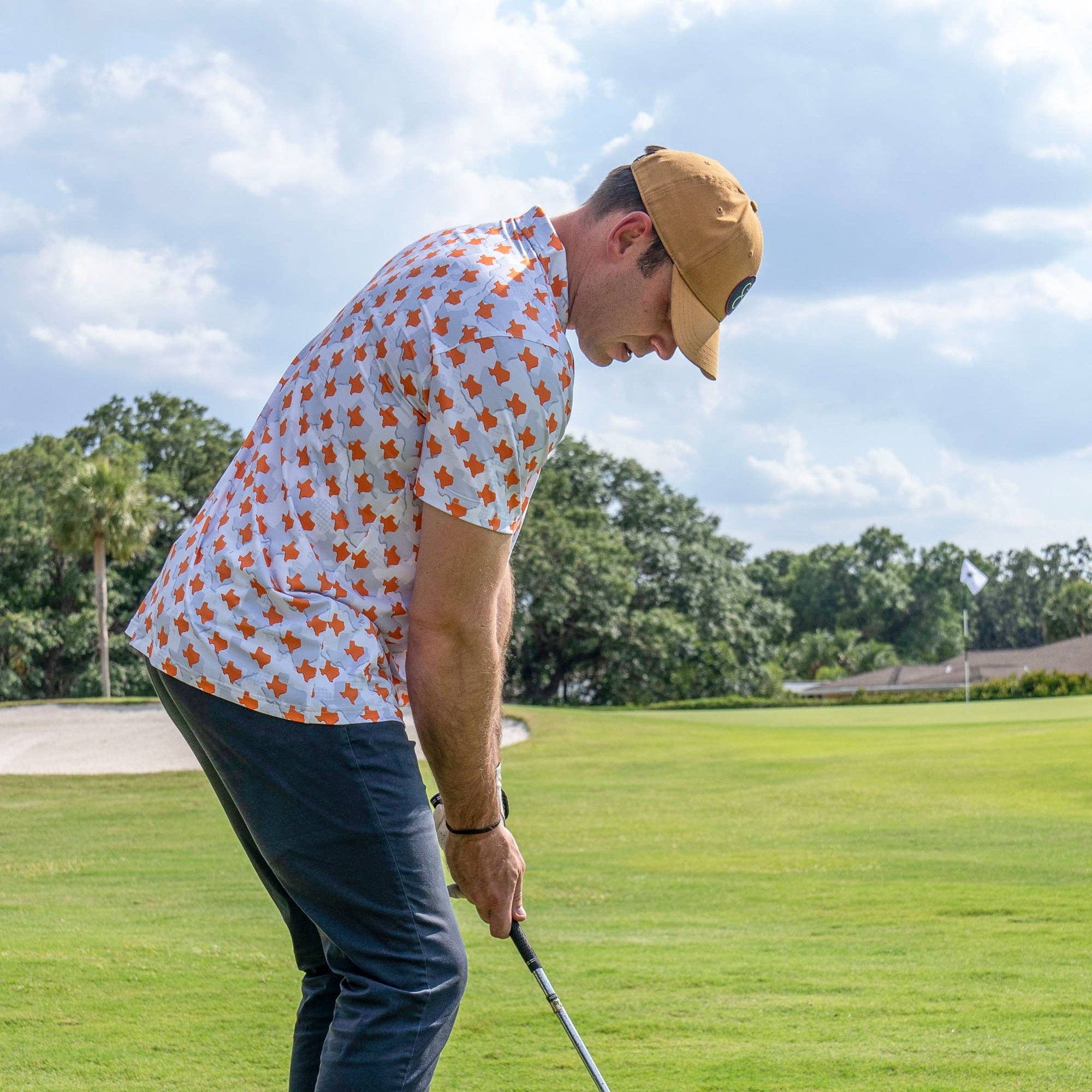 Longhorn Camo Performance Polo Shirt