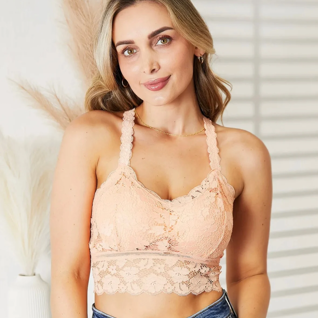 JadyK crisscross back lace bralette