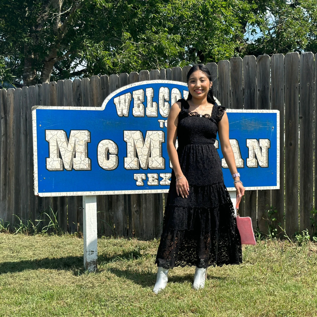 Black lace midi dress