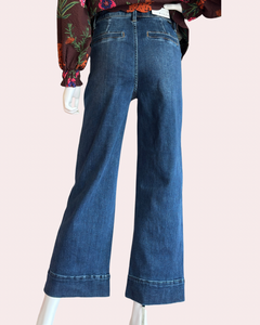 Risen high rise crop leg jeans