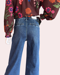 Risen high rise crop leg jeans