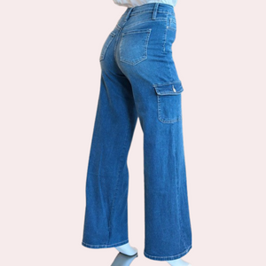 Cargo wide leg jeans